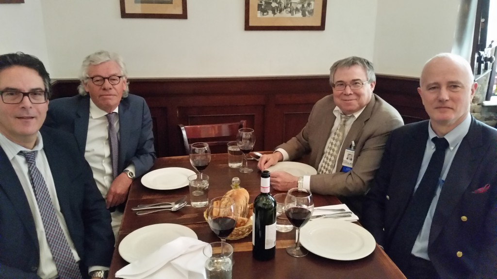 Bruce Schwartz and Peter Buckley at the Roberto's Restaurant